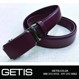 Mens Belt Maroon